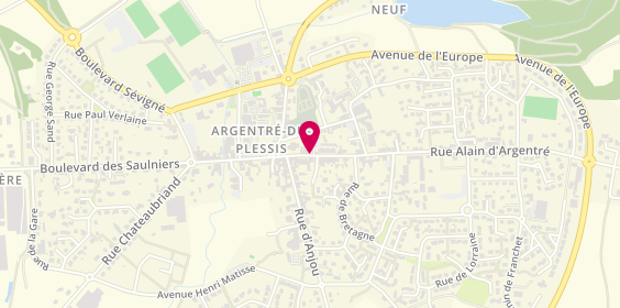 Plan de Agence Groupama Argentre du Plessis, 8 Rue Alain d'Argentré, 35370 Argentré-du-Plessis