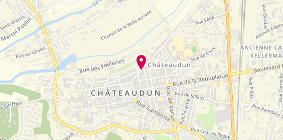 Plan de MAAF Assurances CHATEAUDUN, 13 Rue Jean Moulin, 28200 Châteaudun