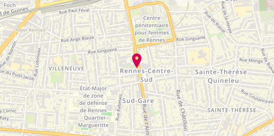 Plan de AXA Assurance et Banque Lemaine-Guellec, 98 Rue de l'Alma, 35000 Rennes