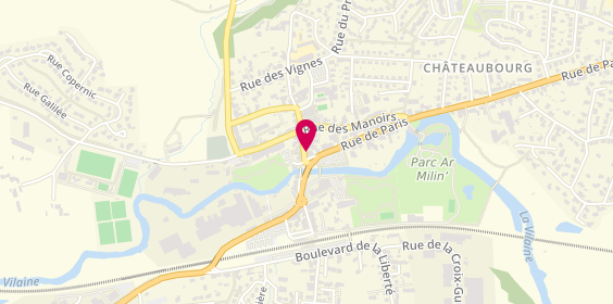 Plan de Agence Groupama Chateaubourg, 17 Rue du Maréchal Leclerc, 35220 Châteaubourg