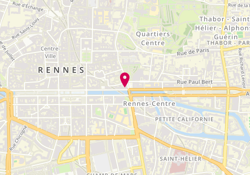 Plan de La France Mutualiste - Agence de Rennes, 1 place Pasteur, 35000 Rennes
