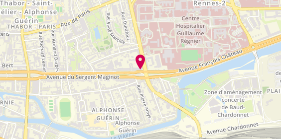 Plan de AXA Assurance et Banque MOULIN François, 141 avenue Aristide Briand, 35000 Rennes
