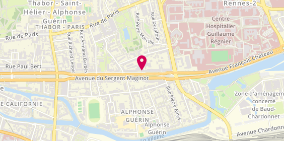 Plan de MFA - Rennes, 115 Bis avenue Aristide Briand, 35000 Rennes
