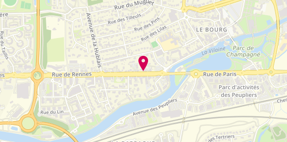 Plan de Julienne Mathieu, 8 Rue de Rennes, 35510 Cesson-Sévigné