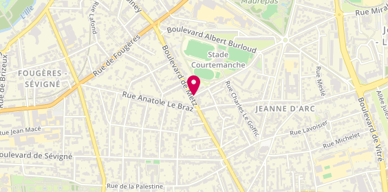 Plan de Agence SwissLife Rennes - Amaury de la Seiglière, 74 Boulevard de Metz, 35700 Rennes
