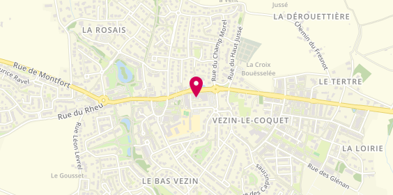 Plan de Olivier Guillemois Assurances, 16 Rue de Rennes, 35132 Vezin-le-Coquet