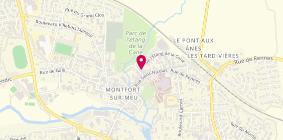 Plan de Agence de Montfort Sur Meu, 32 Rue Saint-Nicolas, 35160 Montfort-sur-Meu