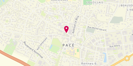 Plan de Agence Groupama Pacé, 19 place Saint-Mélaine, 35740 Pacé