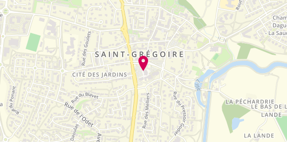 Plan de Caisse d'Epargne Saint-Grégoire, Centre Commercial
La Forge, 35760 Saint-Grégoire