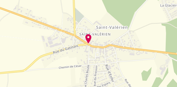 Plan de Caisse d'Epargne Saint Valerien, 42 Rue de la République, 89150 Saint-Valérien