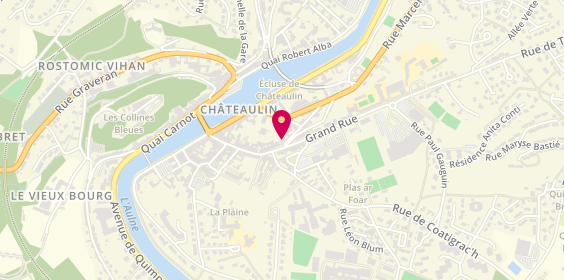 Plan de Abeille Assurances - Chateaulin, 1 Rue Lacoste, 29150 Châteaulin