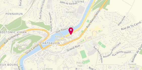 Plan de Agence Groupama Chateaulin, 48 Bis Quai du Général de Gaulle, 29150 Châteaulin