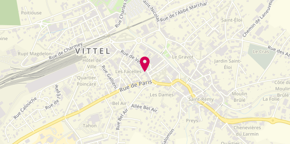 Plan de Allianz Assurance VITTEL MAL FOCH - Virginie CALME & Stéphanie BREUIL, 280 Rue de Verdun, 88800 Vittel