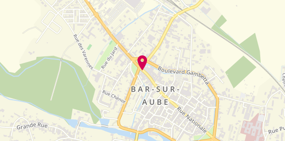 Plan de Aubeane Mutuelle de France, 157 Rue Nationale, 10200 Bar-sur-Aube