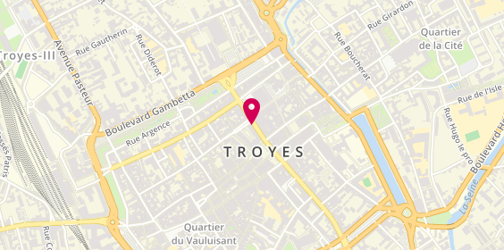 Plan de AESIO mutuelle, 18 Rue de la République, 10000 Troyes