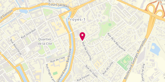 Plan de Musset-Viard Agents Generaux Associes Axa, 2 Rue Charles Thibault, 10000 Troyes