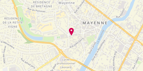 Plan de MAAF Assurances MAYENNE, 21 place Gambetta, 53100 Mayenne