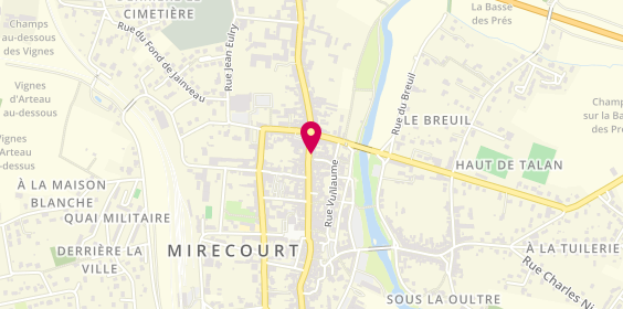 Plan de Allianz Assurance MIRECOURT - Virginie CALME & Stéphanie BREUIL, 59 Rue du Général Leclerc, 88500 Mirecourt
