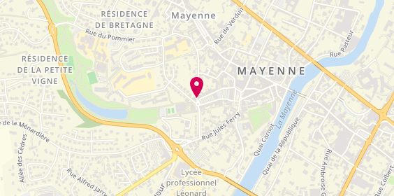 Plan de Allianz Assurance MAYENNE - Laurence LECENDRIER, 40 place Gambetta, 53100 Mayenne