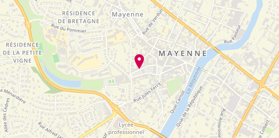 Plan de MACIF, 34 place Gambetta, 53100 Mayenne