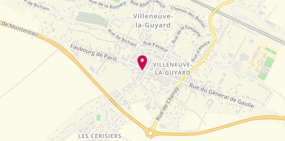 Plan de Caisse d'Epargne Villeneuve la Guyard, 61 Grande Rue, 89340 Villeneuve-la-Guyard