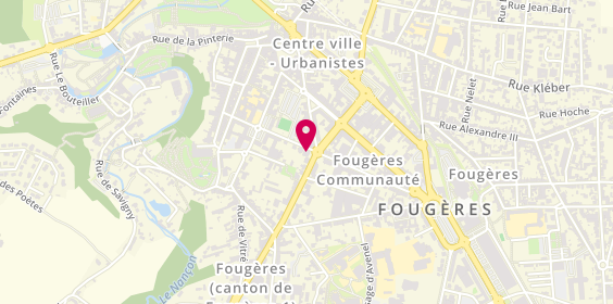 Plan de Agence de Fougeres, 20 Rue Gaston Cordier, 35300 Fougères
