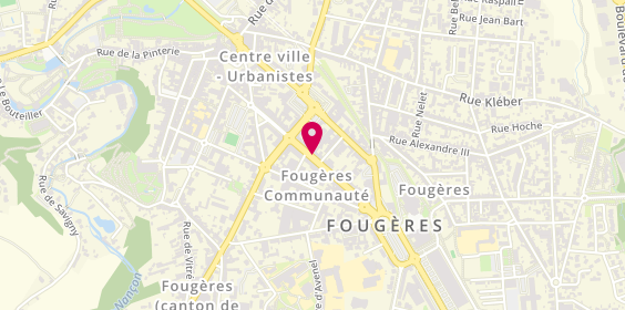 Plan de Abeille Assurances - Fougeres, 27 Boulevard Jean Jaurès, 35300 Fougères
