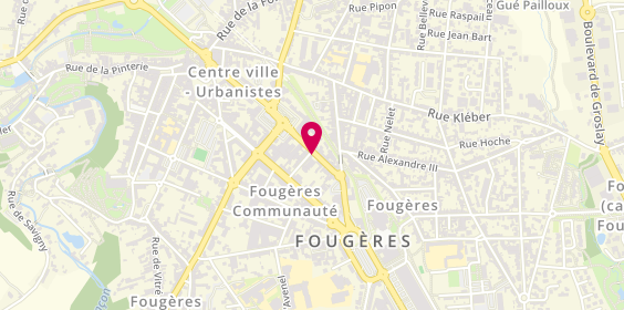 Plan de EIRL Edouard Lebrun, 12 Rue Charles Malard, 35300 Fougères