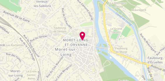 Plan de Caisse d'Epargne Moret-sur-Loing, 23 Rue Grande, 77250 Moret-Loing-et-Orvanne
