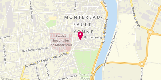 Plan de Agence AXA Assurance et Banque HENNETIER Pierre-Yves, 91 Rue Jean Jaurès, 77130 Montereau-Fault-Yonne
