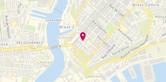 Plan de Gan Assurances Brest Penfeld, 20 Rue Amiral Linois, 29200 Brest