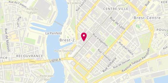 Plan de AESIO mutuelle, 28 Rue de Siam, 29200 Brest