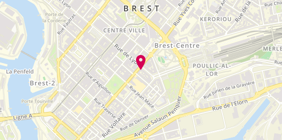 Plan de GMF Assurances BREST SIAM, 12 Rue de Lyon, 29200 Brest