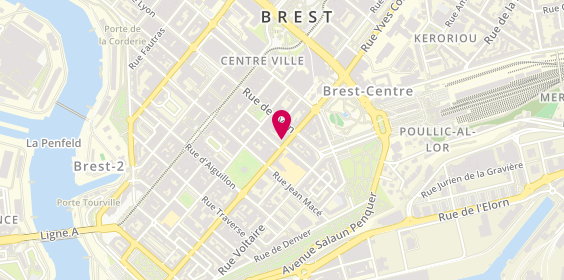 Plan de Allianz Assurance BREST - Hervé LE BAIL, 38 Rue du Château, 29200 Brest