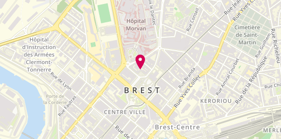 Plan de Agence LMDE Brest, 6 place de la Liberté, 29200 Brest