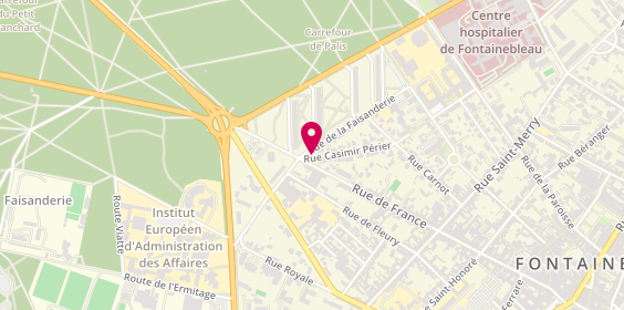 Plan de Mma / Mutuelles du Mans Assurances, 30 Rue Casimir Périer, 77300 Fontainebleau