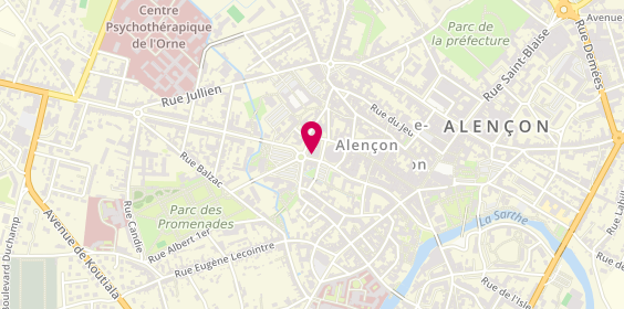 Plan de AESIO mutuelle, 2 Rue Matignon, 61000 Alençon