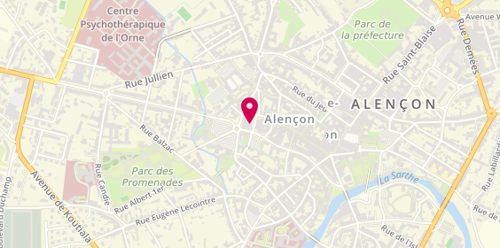 Plan de Axa France, 32 place de la Halle au Blé, 61000 Alençon