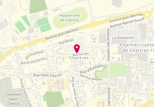 Plan de Agence Chartres la Madeleine, Centre Commercial Nationale 10, 28000 Chartres