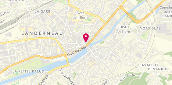 Plan de Agence de Landerneau, 2 place du Général de Gaulle, 29800 Landerneau