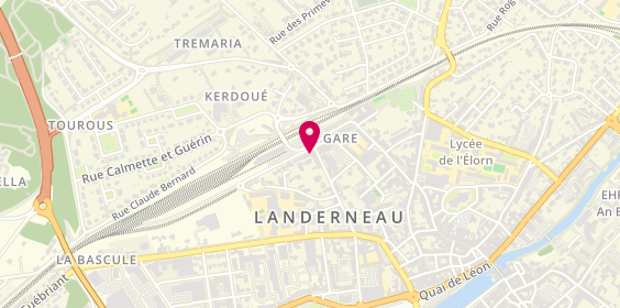 Plan de MAAF Assurances LANDERNEAU, 25 Boulevard de la Gare, 29800 Landerneau