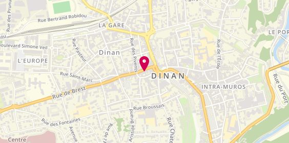 Plan de GMF Assurances DINAN, 7 Rue des Rouairies, 22100 Dinan