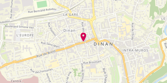 Plan de Agence Groupama Dinan, 16 Rue des Rouairies, 22100 Dinan