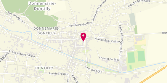 Plan de Caisse d'Epargne Donnemarie-Dontilly, 15 place du Marché, 77520 Donnemarie-Dontilly