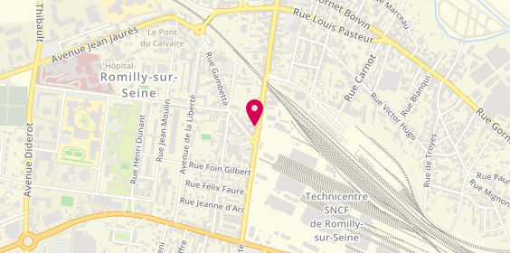 Plan de AXA, 14 avenue Pierre Brossolette, 10100 Romilly-sur-Seine
