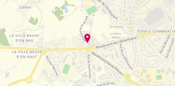 Plan de MAPA Assurances Saint-Brieuc, 25 Rue de la Hunaudaye, 22000 Saint-Brieuc