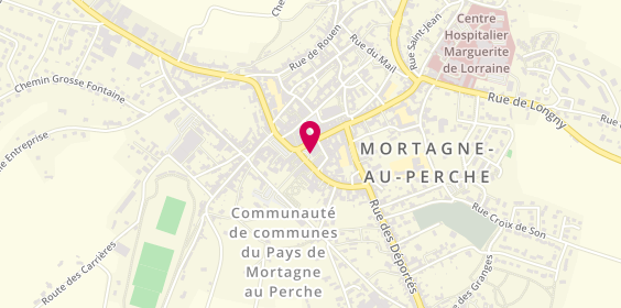 Plan de Axa, 9 Place du General de Gaulle, 61400 Mortagne-au-Perche