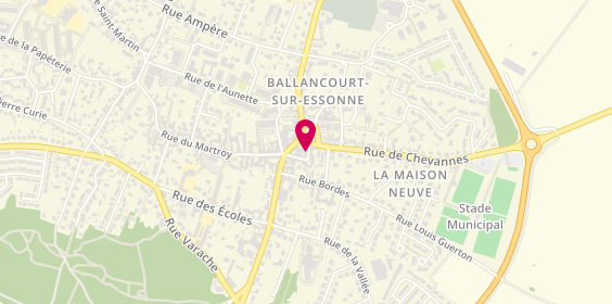 Plan de Caisse d'Epargne Ballancourt, 3 place Henri Vautravers, 91610 Ballancourt-sur-Essonne