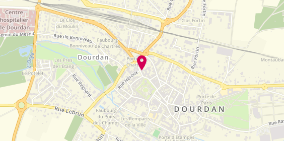 Plan de AXA Assurance et Banque GOMES David, 64 Rue de Chartres, 91410 Dourdan