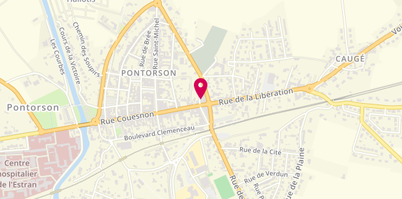 Plan de AXA Assurance et Banque Stéphane JOURNOT, 85 Rue Couesnon, 50170 Pontorson